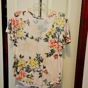 Floral V-Neck Women’s Top